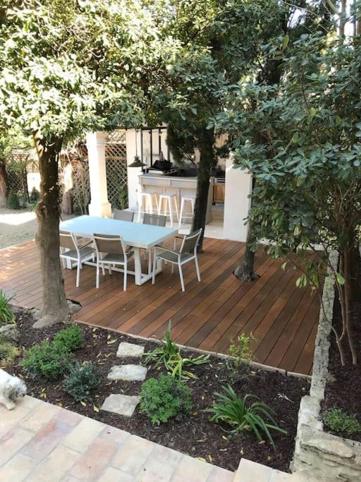 Maison Villa Provence Villeneuve Les Avignon Piscine Vue Mont Ventoux Exterior photo