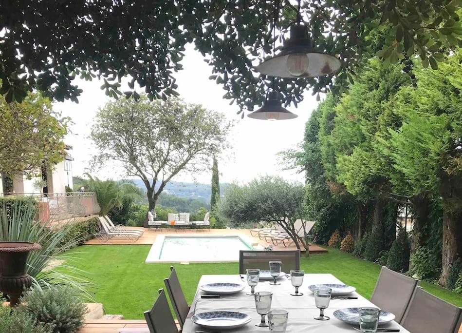 Maison Villa Provence Villeneuve Les Avignon Piscine Vue Mont Ventoux Exterior photo