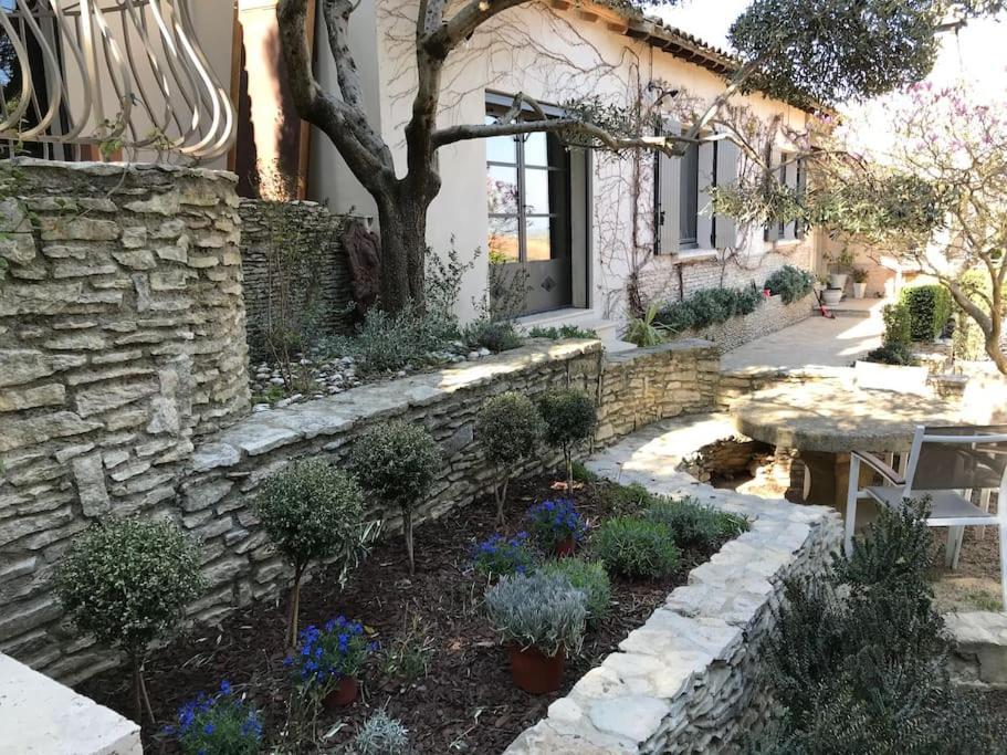 Maison Villa Provence Villeneuve Les Avignon Piscine Vue Mont Ventoux Exterior photo